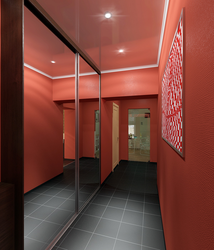 Terracotta hallway interior