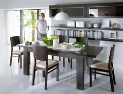 Photo of modern tables and chairs for the kitchen