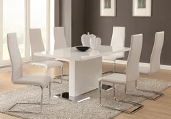 Photo of modern tables and chairs for the kitchen