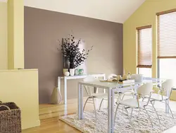 Интерьер гостиной с кухней под покраску