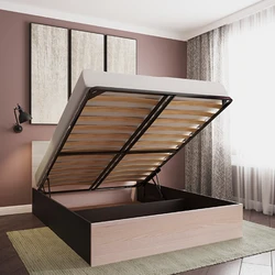 Double Bed With Lifting Mechanism Photo
