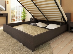 Double Bed With Lifting Mechanism Photo