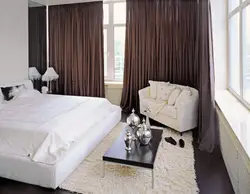 White furniture in the bedroom which curtains are suitable photo