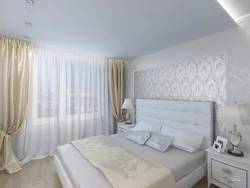 White furniture in the bedroom which curtains are suitable photo