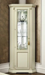 Угловой шкаф витрина для гостиной фото