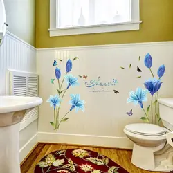 Photo stickers for bathroom tiles