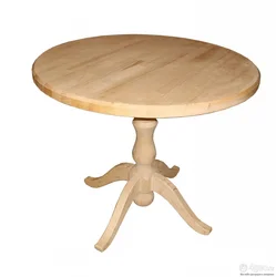 Photo of round wooden tables for the kitchen