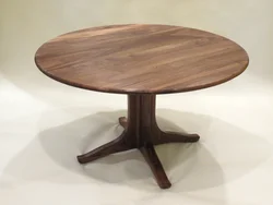 Photo of round wooden tables for the kitchen