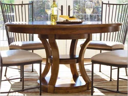 Photo Of Round Wooden Tables For The Kitchen