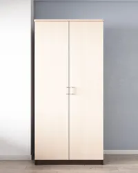 Double door wardrobe in the bedroom photo