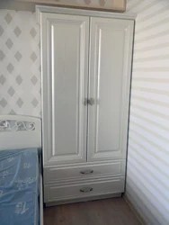 Double door wardrobe in the bedroom photo
