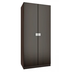 Double door wardrobe in the bedroom photo