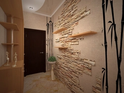 Decorative Stone In The Interior Of The Hallway With Your Own