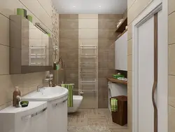 Interior of a bathroom combined with a toilet 4