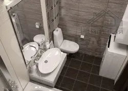 Interior of a bathroom combined with a toilet 4