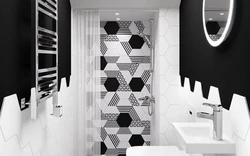 Дизайн Ванной И Туалета В Черном Цвете