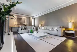 Living Room In A Modern Style In The House Photo