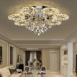 Ceiling chandeliers for the living room in a modern style photo new items