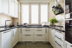 Corner kitchen design with window design