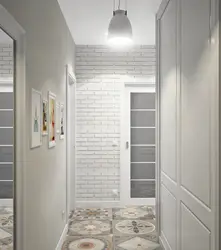 White Brick In The Hallway Design