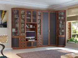 Inexpensive living room walls with wardrobe photo