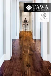 Laminate Flooring In The Kitchen And Hallway Photo