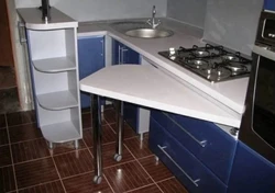 Corner table in a small kitchen photo