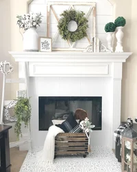 Decor For The Fireplace In The Living Room Interior