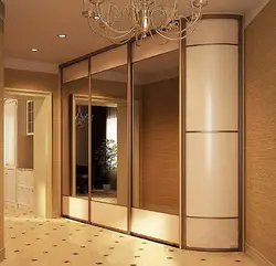 Mirror doors for a wardrobe in the hallway photo