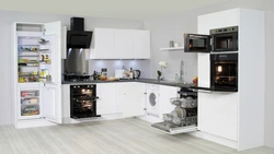 Built-In Kitchen Appliances In The Kitchen Photo