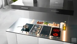 Встроенная кухонная техника на кухне фото