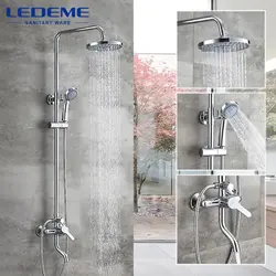 Bath Shower With Rain Shower And Faucet Photo