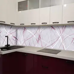 Kitchen design with panel splashback