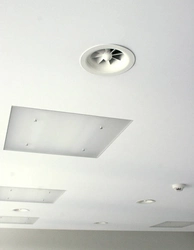 Hood on the ceiling in the bathroom suspended ceilings photo