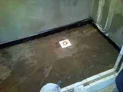 Bathroom floor drain photo