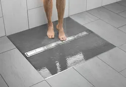 Bathroom floor drain photo