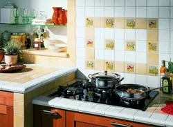 Small kitchen design tiles