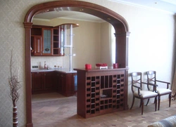 Кухни с арками и барными стойками фото