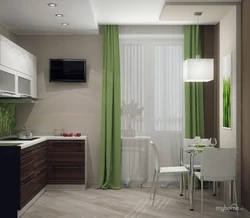 Kitchens in green beige tone photo