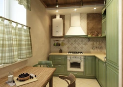 Kitchens in green beige tone photo