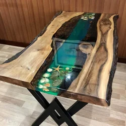 Photo Of Kitchen Tables Made Of Epoxy Resin