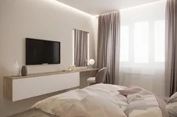 Дизайн Спальни С Тумбой Под Телевизор