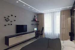 Bedroom design with tv stand