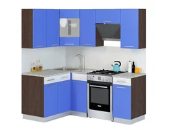 Кутнія кухонныя гарнітуры кухня 3 на 3 фота