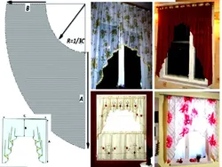 Sew Short Curtains For The Kitchen With Your Own Hands, Sample Photos