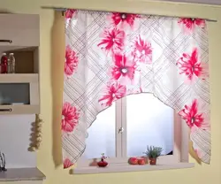 Sew short curtains for the kitchen with your own hands, sample photos