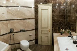 Photo of marble bathroom panels