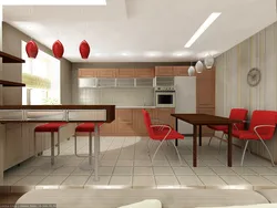 Дизайн кухня столовая кв м