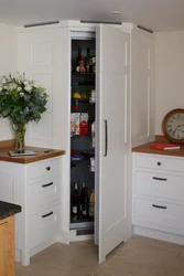 Corner cabinet for kitchen photo