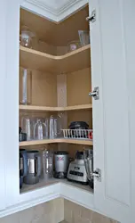 Кутняя шафка на кухню фота